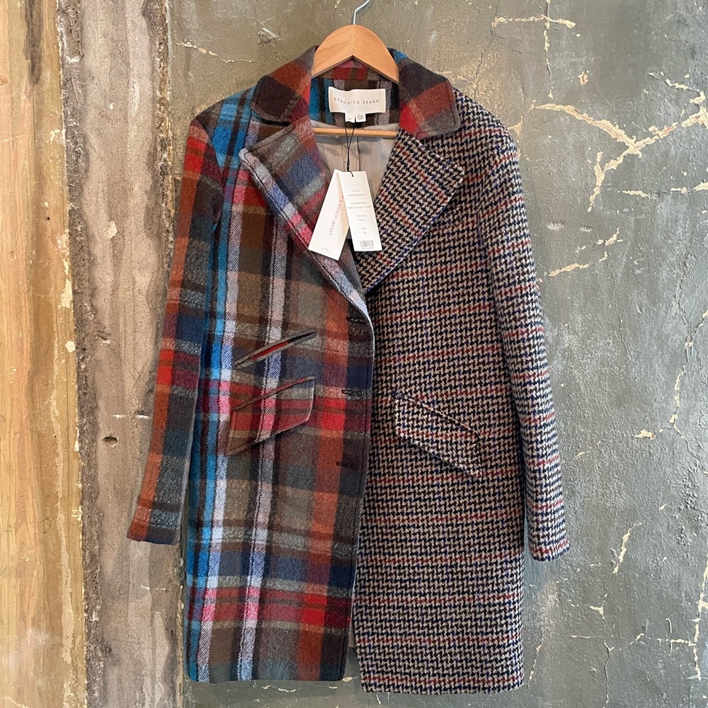 Veronica Beard India Patchwork Dickey Coat NWT